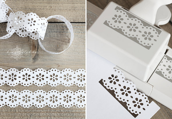 DIY lacy paper garland