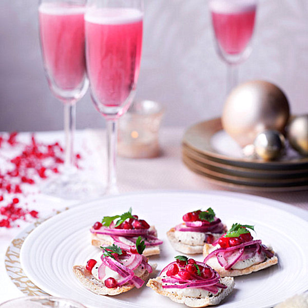 Festive party canapes