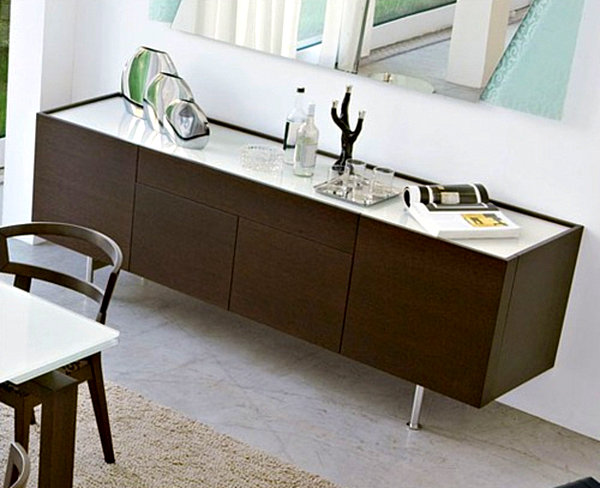 Modern on sale contemporary credenza