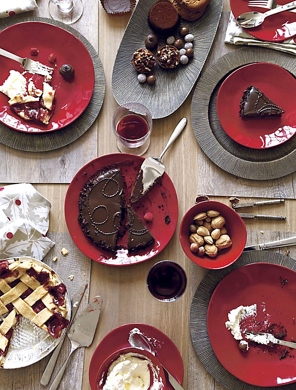 Holiday-dinnerware-in-shades-of-red-and-grey