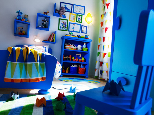 IKEA blue kids bedroom