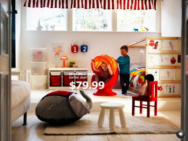 IKEA Colorful Kids Bedroom 385x289 