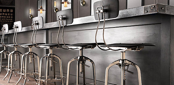 Industrial bar stools