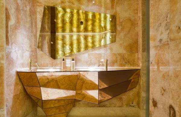Karagiozis themed room with glorious golden hues