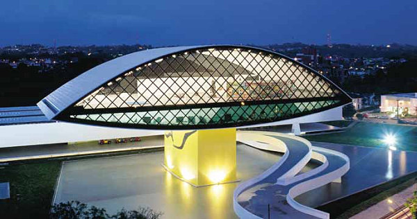 Oscar Niemeyer Museum in the shape of an eye