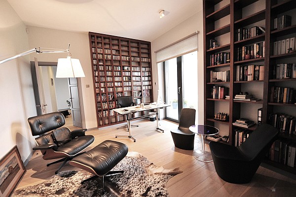 Study-room-with-Eames-lounge-chair-and-small-desk
