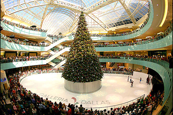 The Dallas Galleria Christmas Tree