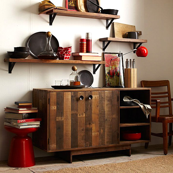 Wooden storage buffet