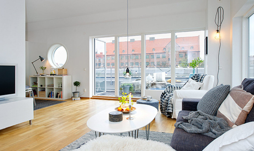 Timeless Design For Modern Scandinavian Attic Apartment