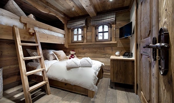 bunk beds in chalet bedroom