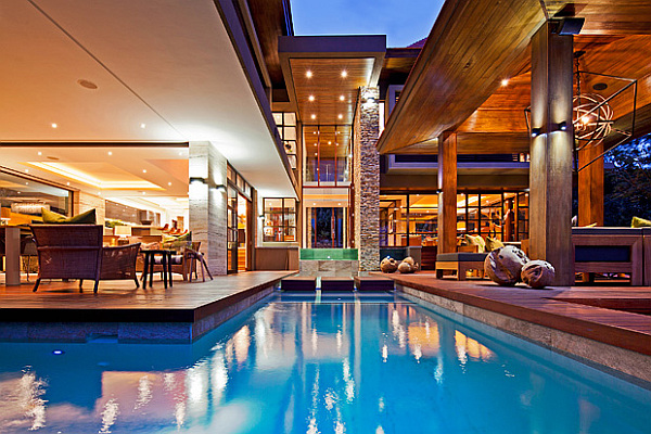 luxurious villa with pool