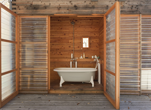 luxury rustic bath