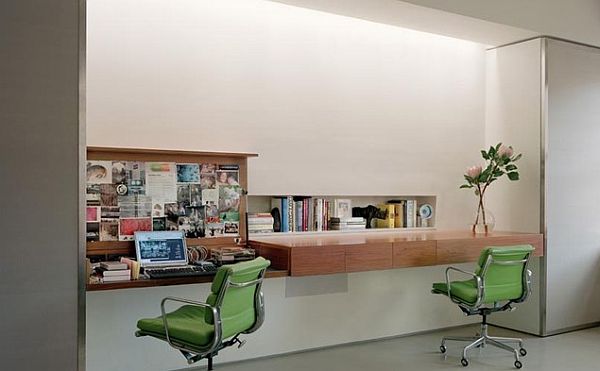 Minimalist wall mounted writing desk
