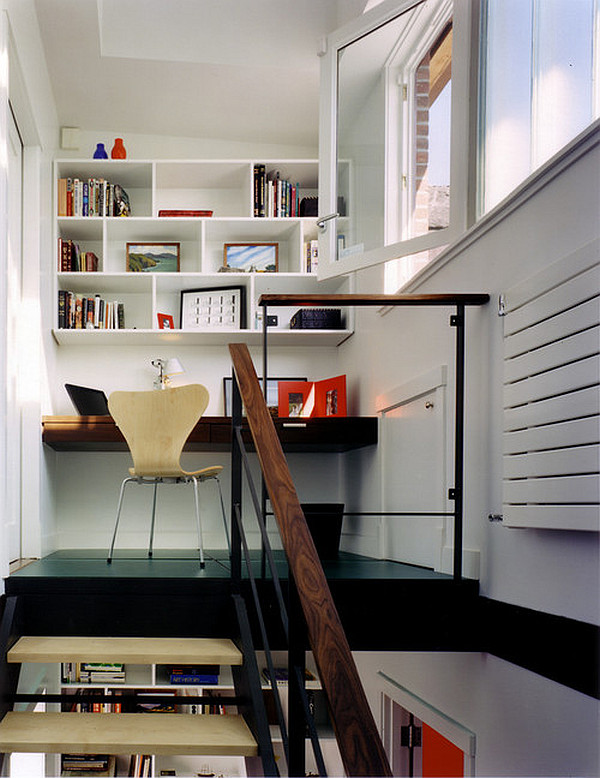 Modern home office in loft