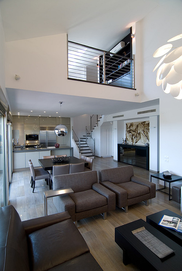 Modern loft with a modern study