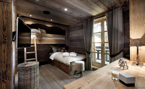 rustic bunk beds bedroom