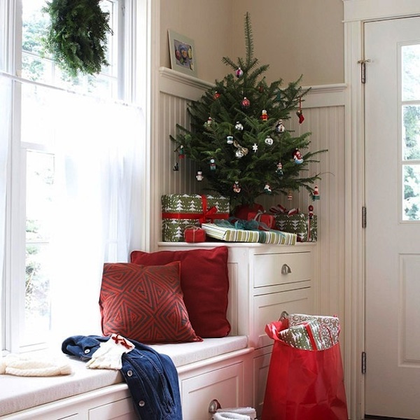 space saving christmas tree table top