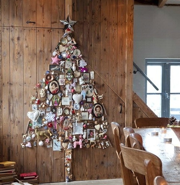 space saving christmas tree wall pictures