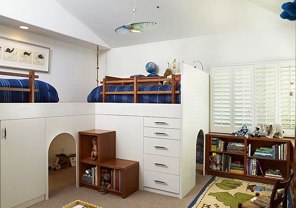 kids room loft bed