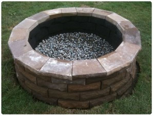 A DIY fire pit