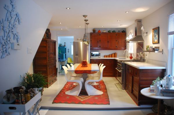 Beautiful kitchen inspired by an Asian theme with an eclectic touch