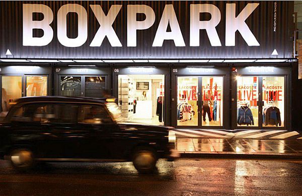 Boxpark Shoreditch Shipping Container Shopping Mall