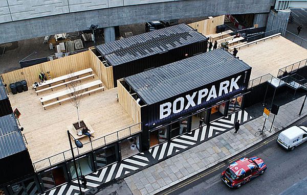 Boxpark Shoreditch took 61 container units to create