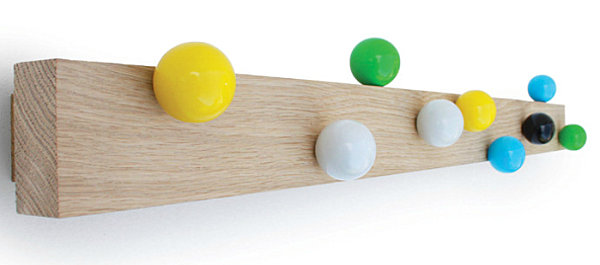 Colorful ball wall hooks