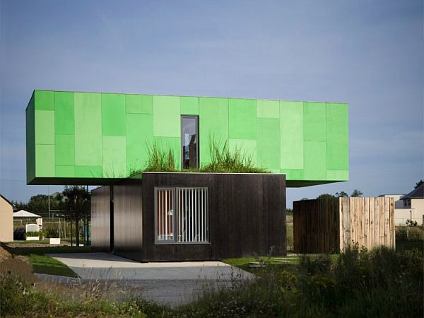 CrossBox Shipping Container House- Vivacious from the outside