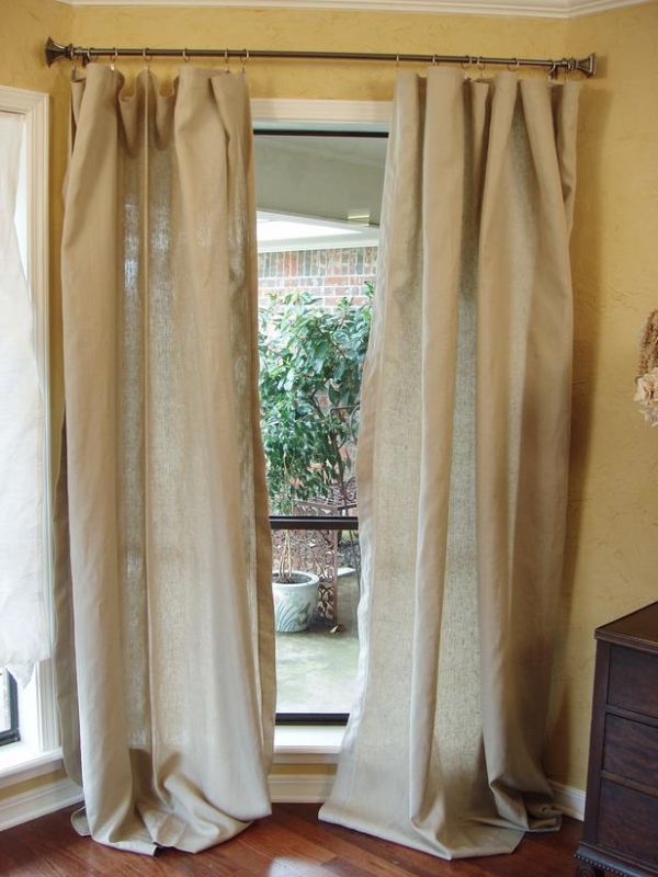 DIY Tablecloth curtains