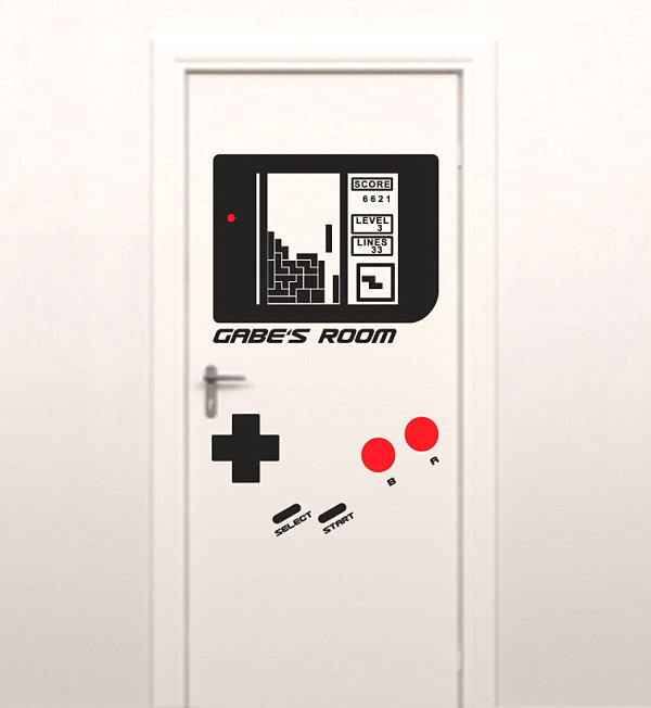 Game console wall decal