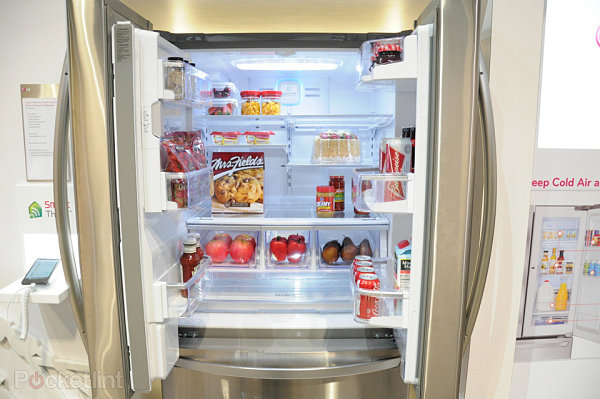 LG smart fridge, featured at CES 2013