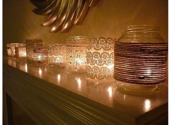 Mason jar candles