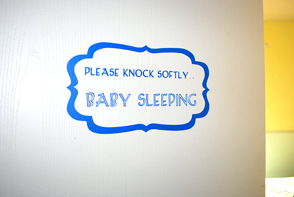 Nursery door decal