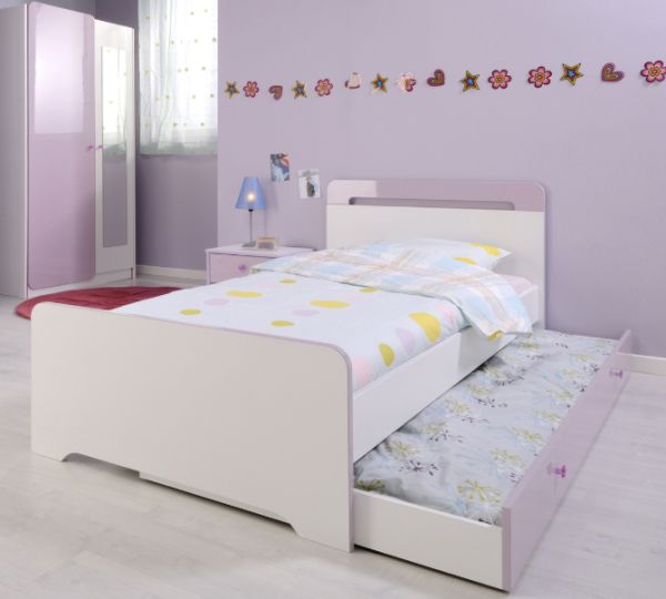 Trundle bed with minimalist style ideal for urban kids bedroom