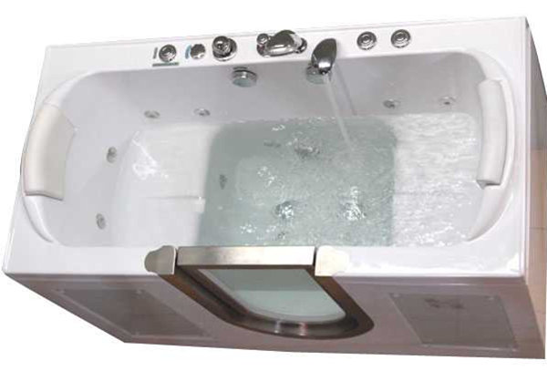 Walk-in tub for two