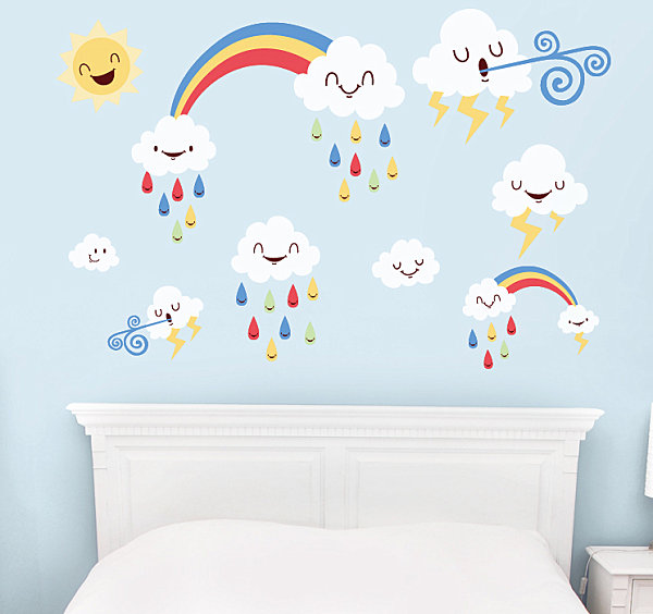 Weather wall decals