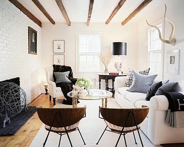 White furniture and white walls