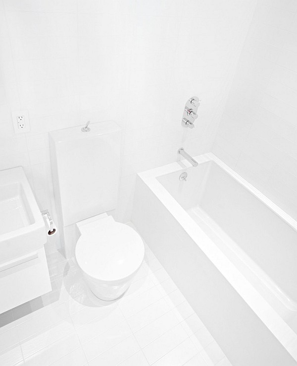 all white bathroom