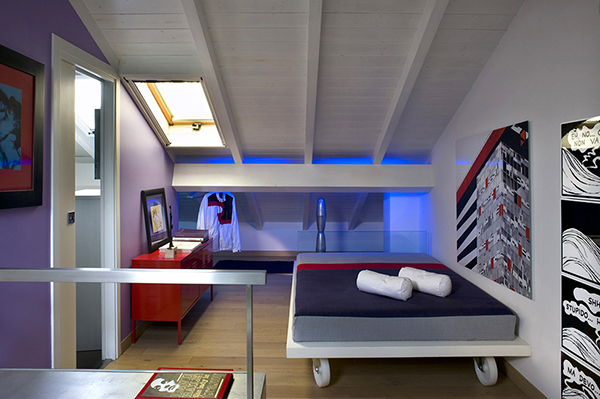 attic guest room