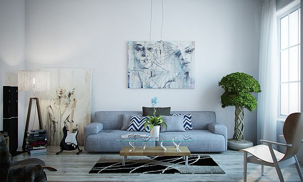 How To Decorate Your Home With Color Pairs, What Colours Go With A Light Blue Sofa
