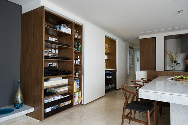 concealed kitchen storage