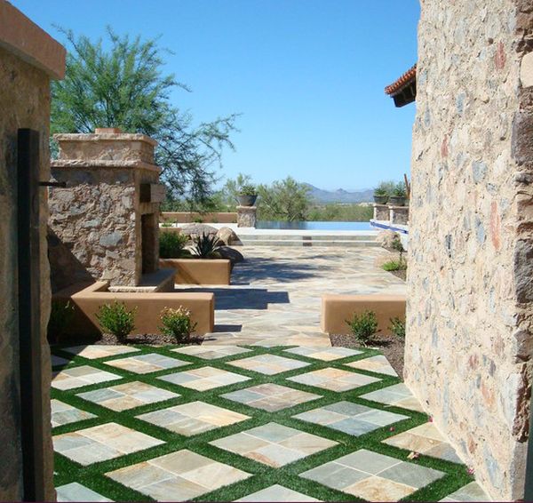 A patio with a multi-room effect