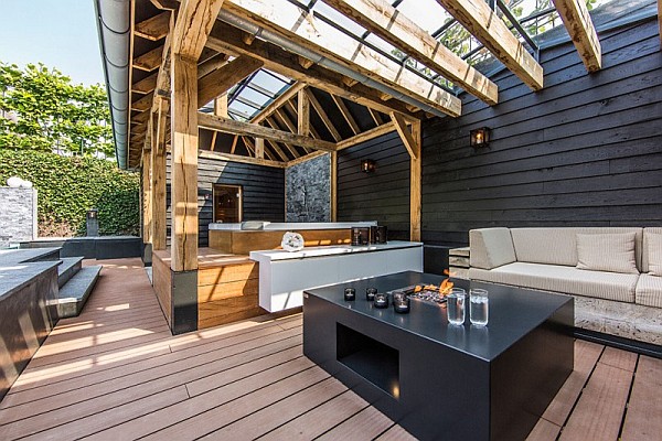 modern outdoor patio