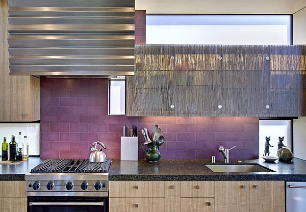 purple kitchen tiles