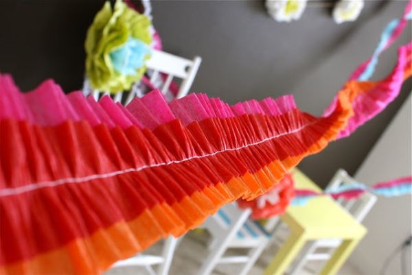 DIY ruffled streamers take decorating to the next level