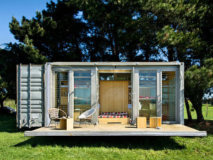 Compact and Sustainable Port-A-Bach Shipping Container Holiday Home ...