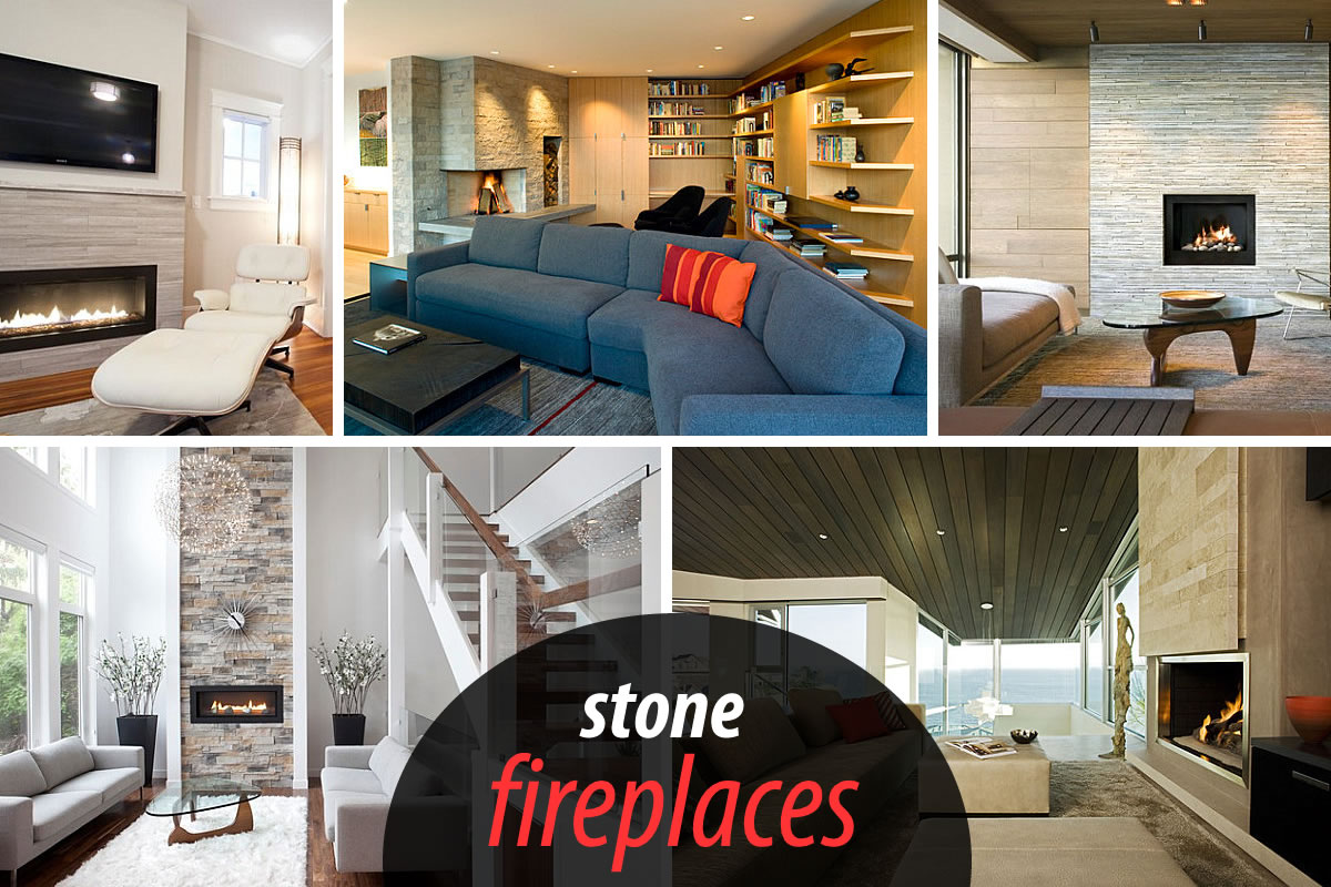 stone fireplaces