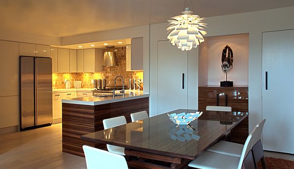 Stylish lighting under kitchen cabinets