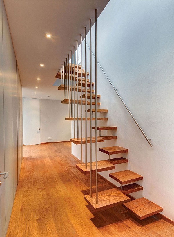 unusual creative floating staircase